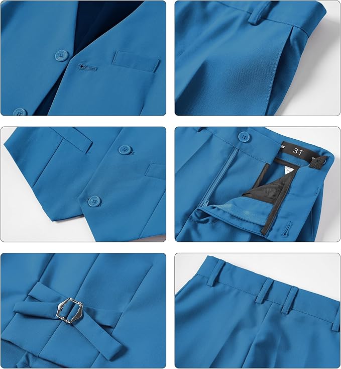 Boys Vest Set Formal Dress Suits Wedding Outfit Dresswear