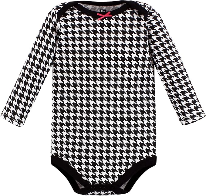 Hudson Baby Baby Girls' Cotton Long-sleeve Bodysuits 3-pack - Image 4