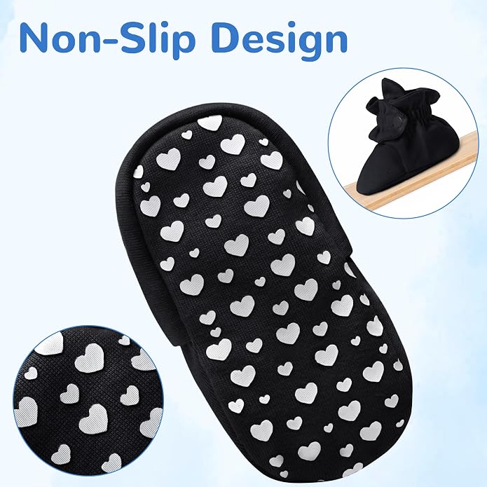 Pro Goleem Unisex Cotton Baby Booties, Warm Cozy Stay-On Baby Slippers - Image 4