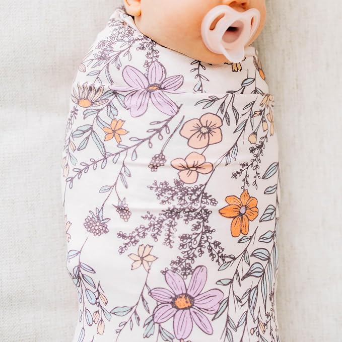 Copper Pearl Swaddle Blankets for Newborns | Soft Stretchy Receiving Blankets - Image 5
