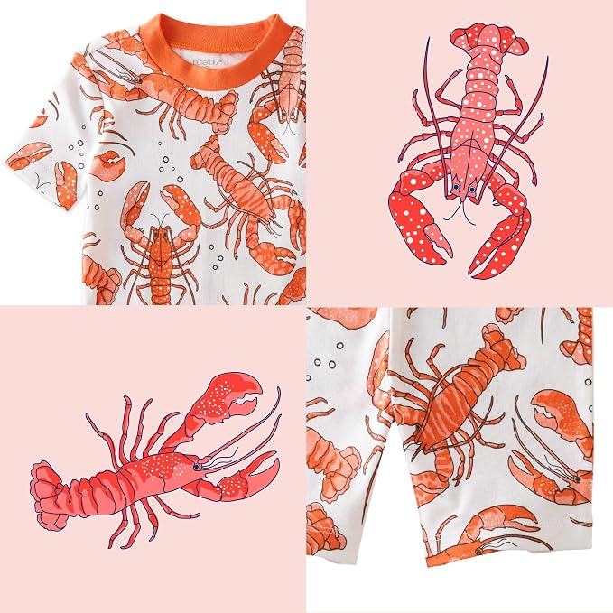 Butterblu Shade Snug-fit 2-Piece Short Sleeve PJs 100% Organic Cotton - Image 4