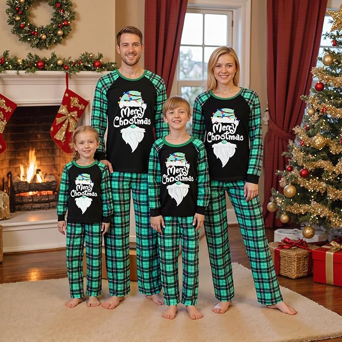 Awoscut Family Christmas Pajamas Matching Pajamas for Family, Xmas PJs Sets Holiday Sleepwear