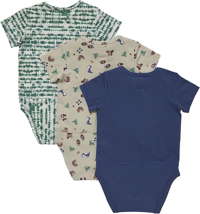 Hanes Baby Pure Comfort Short Sleeve Bodysuits, Infant Bodysuits, Boys & Girls - Image 2