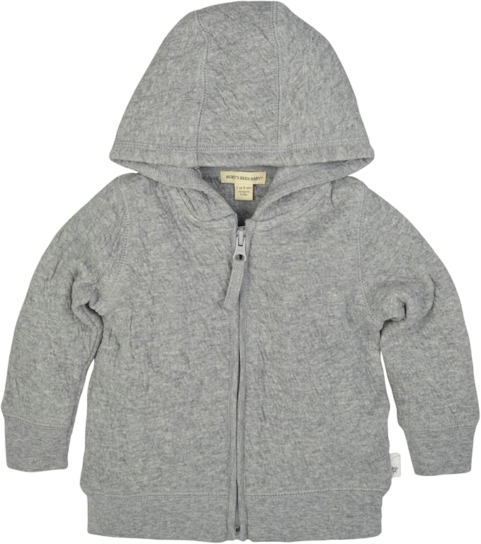 Burt's Bees Baby Unisex Jacket, Lightweight Zip-up Sweatshirt Hooded Coat or by BurtsBeesBaby
