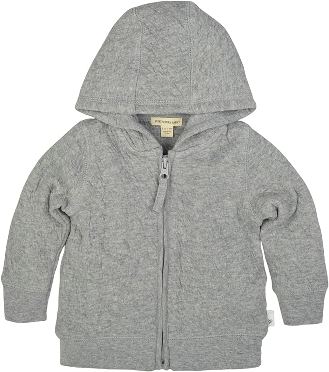 Burt's Bees Baby unisex-baby Sweatshirts, Lightweight Zip-up Jackets Hooded by BurtsBeesBaby