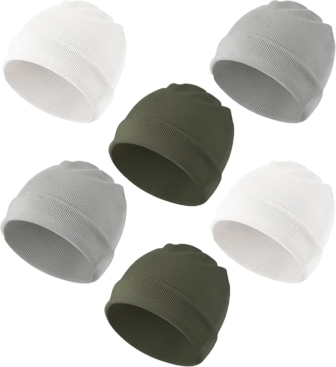 Konssy 6 Pack Baby Beanie Hats for Newborn Infant Girls Boys, 0-24 Months | by Konssy