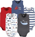 Hudson Baby Unisex Baby Cotton Sleeveless Bodysuits by HudsonBaby