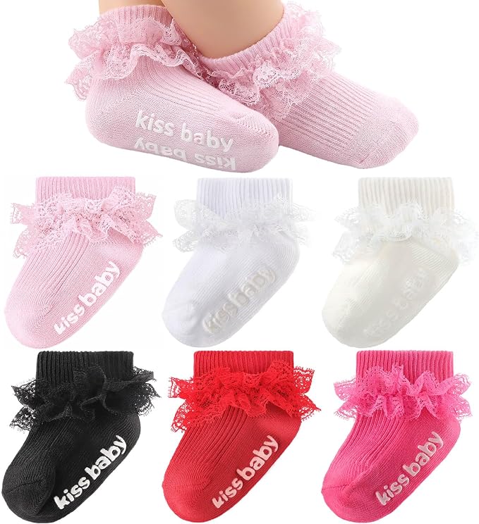 DRESHOW BQUBO Baby Girls Toddler Anti Slip Socks by DRESHOW