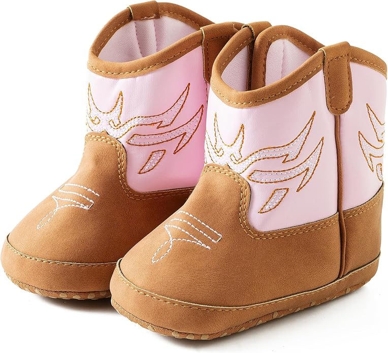 Jastore Baby Boys Girls Cowboy Boots Infant Western Booties Toddler Soft Sole by JASTORE