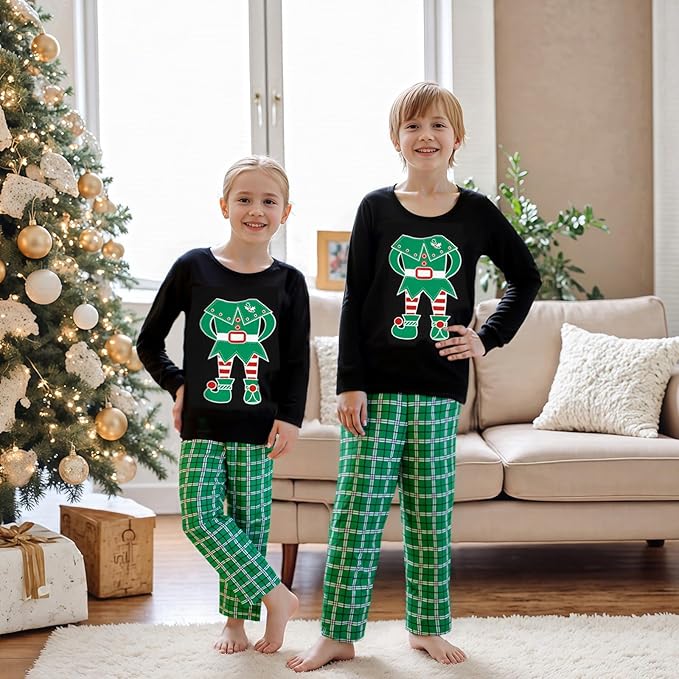 Awoscut Family Christmas Pajamas Matching Pajamas for Family, Xmas PJs Sets Holiday Sleepwear