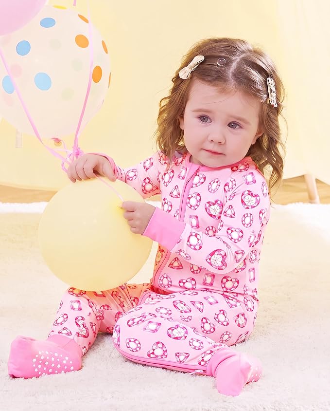 babee Reshinee Viscose derived from bamboo Baby Pajamas Convertible Footie - Image 8