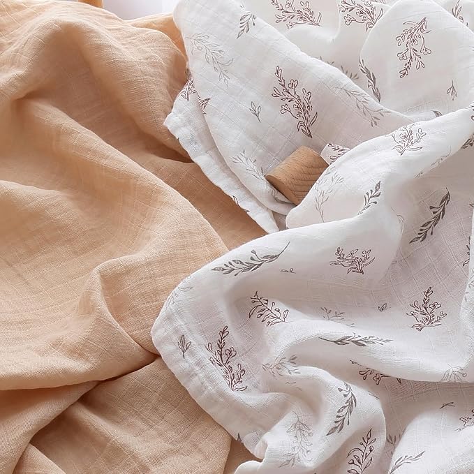 POMISO Muslin Swaddle Blankets for Boys & Girls, Newborn Receiving Blankets - Image 6