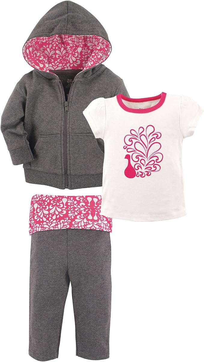 Yoga Sprout Bodysuit, and Track Jacket Set by Yoga+Sprout
