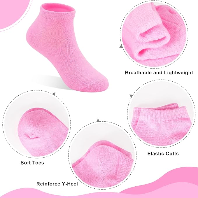 25 Pairs Toddler Girls Ankle Socks Soft Low Cut - Image 5