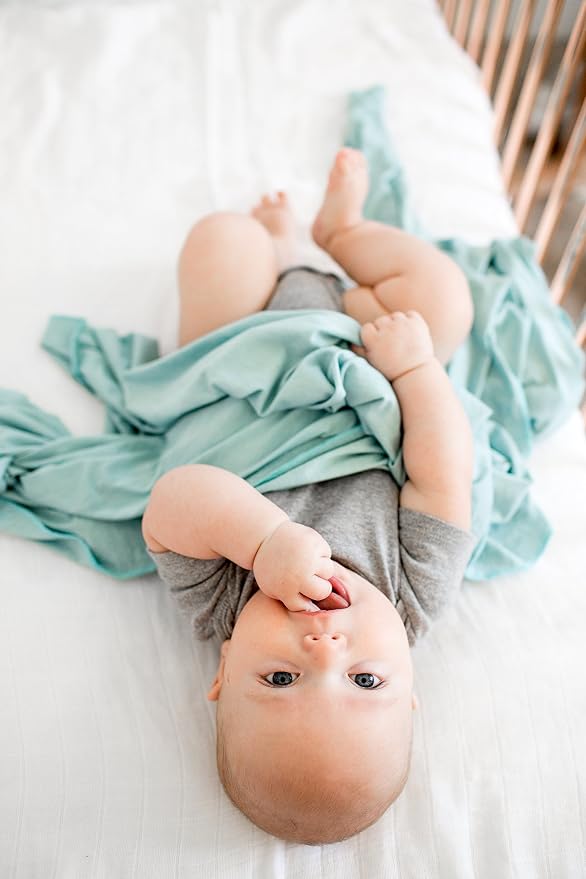 Copper Pearl Swaddle Blankets for Newborns | Soft Stretchy Receiving Blankets - Image 5