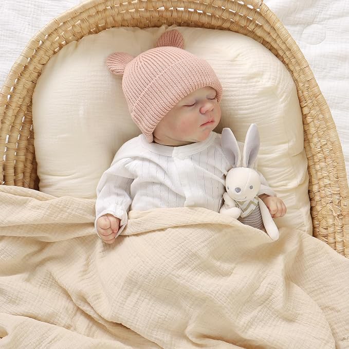 Hadetoto Cotton Baby Beanie Winter Knitted Hat - Image 4
