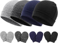 BQUBO Baby Hats and Mittens Infant Cotton Beanie Gloves No Scratch Set Newborn by DRESHOW