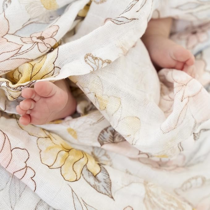 aden + anais Swaddle Blanket, 100% Organic Cotton Muslin Blankets - Image 4