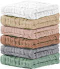 Cuddle Campus Baby Washcloths 6 Packs, Muslin Washcloths Baby, Cotton Burp by CuddleCampus