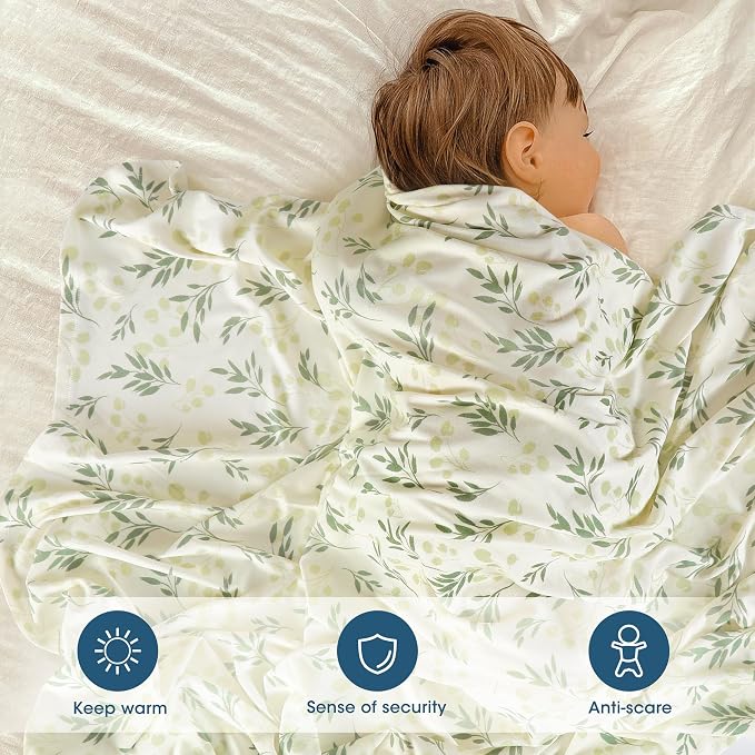 3-Pack Ultra Soft Stretchy Jersey Knit Baby Swaddle Blankets, 33x44 | Snug - Image 3