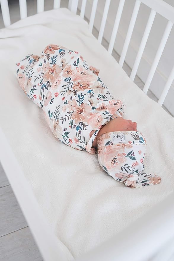 Copper Pearl Swaddle Blankets for Newborns | Soft Stretchy Receiving Blankets - Image 7