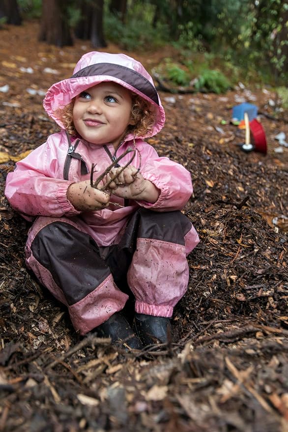 Tuffo Muddy Buddy Kids Waterproof Rain Suit One-Piece Coverall, Dual Zippers - Image 7