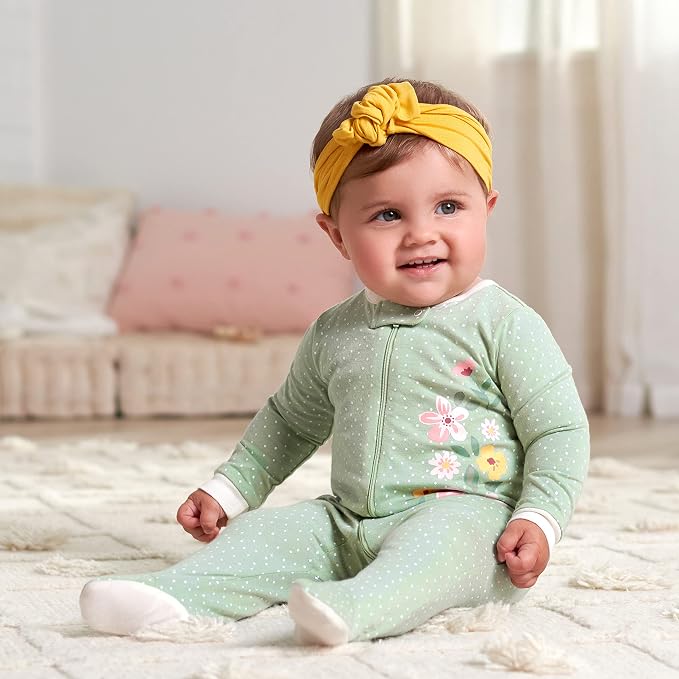 Gerber Baby Girls 4-Pack Sleep 'N Play Footie - Image 14