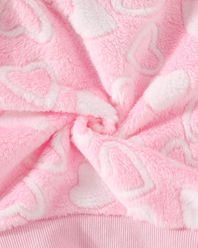 Jecson Toddler Girl Clothes Baby Girl Fleece Hoodie Outfits Thick Thermal - Image 6