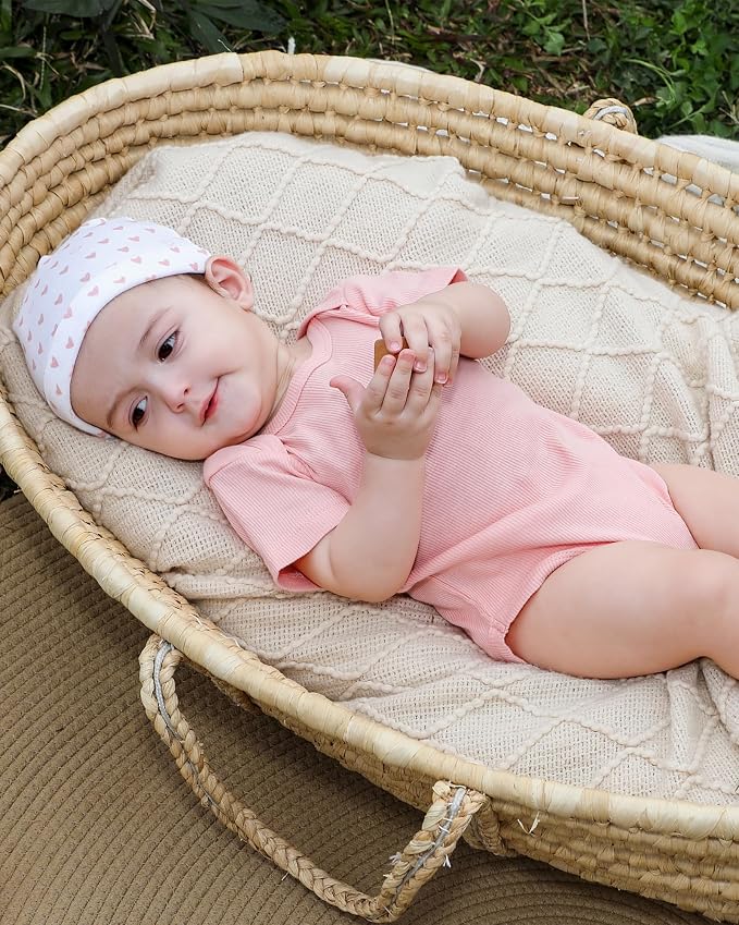 Baby Bodysuits Ribbed Mix Summer Newborn Boy Girl Clothes 5-pack | Multiple - Image 3