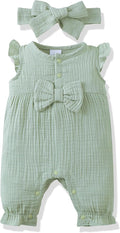 Renotemy Newborn Baby Girl Clothes Romper Summer Outfits Preemie-18Months | by Renotemy