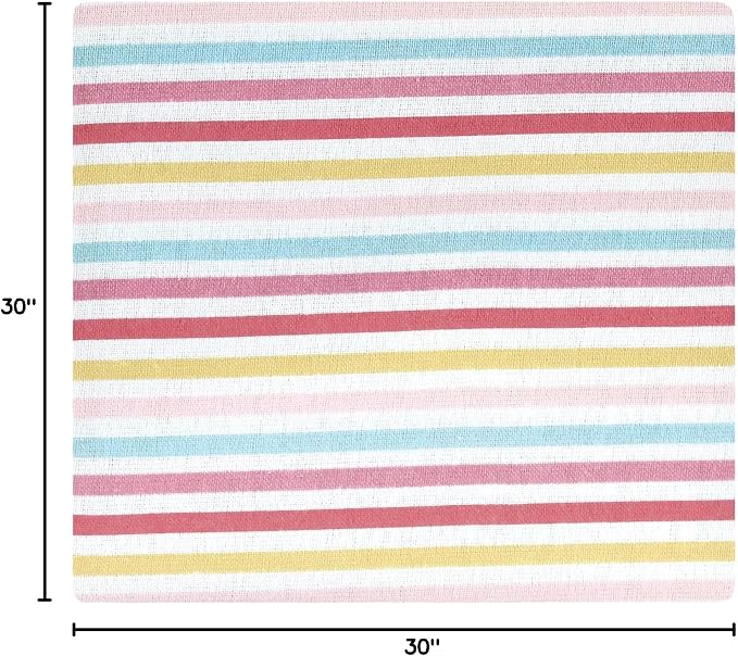 Hudson Baby Unisex Baby Cotton Flannel Receiving Blankets, Modern Rainbow - Image 7