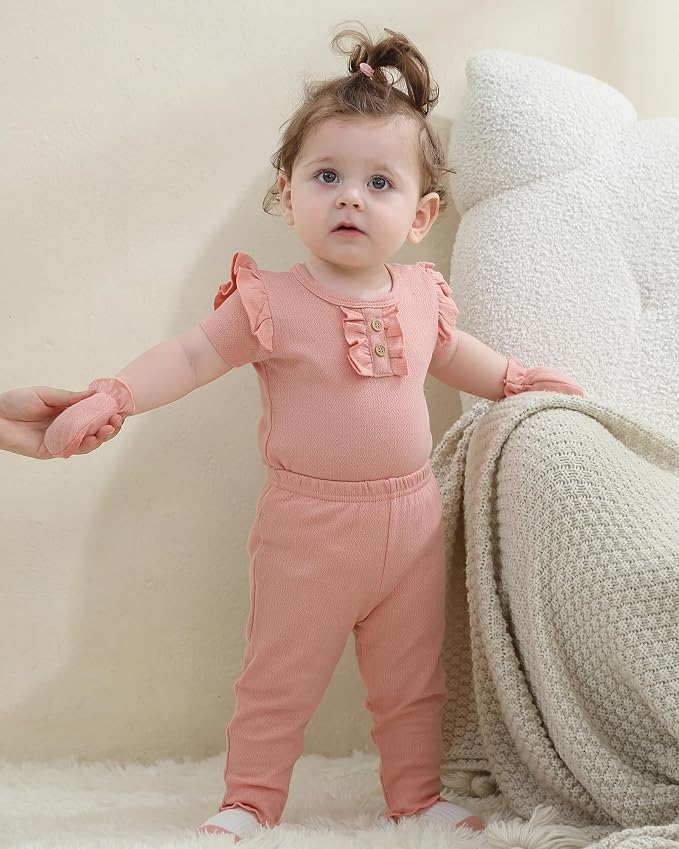 Baby Bodysuits Ribbed Mix Summer Newborn Boy Girl Clothes 5-pack | Multiple - Image 3
