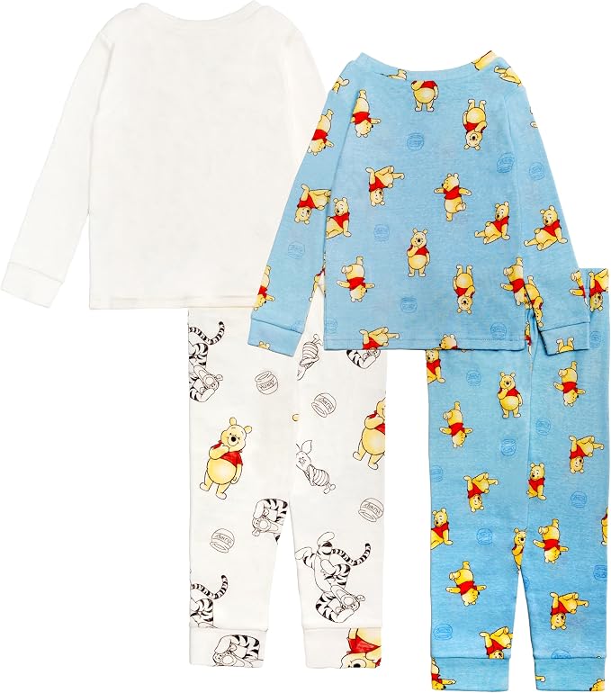 Disney Boys' 4-Piece Snug-fit Cotton Matching Comfortable Pajama Set, Soft & - Image 6