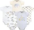 Hudson Baby Unisex Baby Cotton Bodysuits 5-pack by HudsonBaby