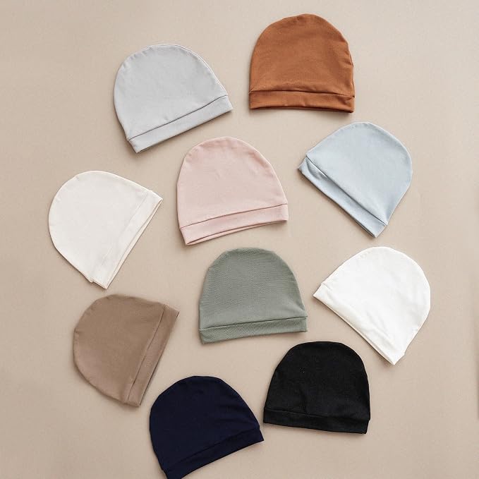 Konssy 6 Pack Baby Newborn Hats, Soft Beanie Hat - Image 8