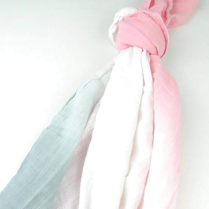 HonestBaby Organic Cotton Swaddle Blankets, One Size - Image 3