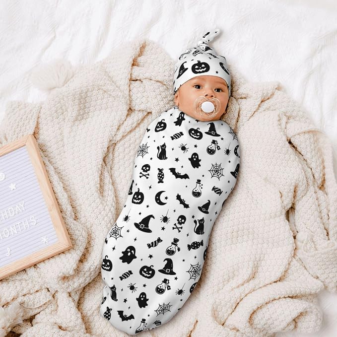 Goth Swaddle Blankets Soft Receiving Blanket Baby Swaddle Wrap - Image 7
