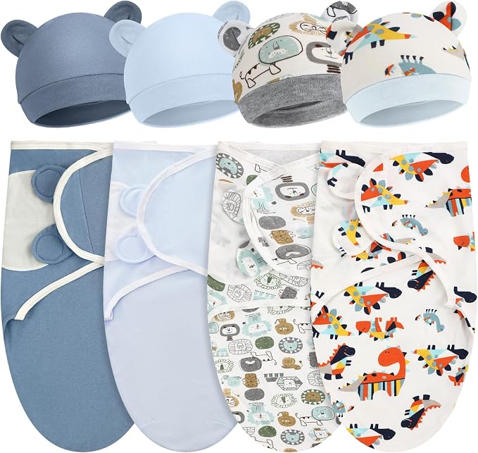 Buryeah 4 Pack Swaddle Blanket Wrap by Buryeah
