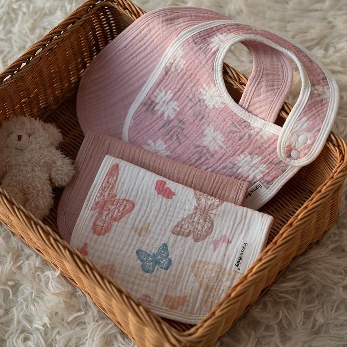 Muslin Baby Bibs for Drooling and Teething, Bibs for Boys Girls | Soft Cotton - Image 7