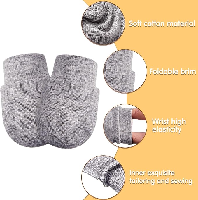 Geyoga 18 Pairs Newborn Infant Baby Mittens No Scratch Gloves 0-6 Months | Anti - Image 2