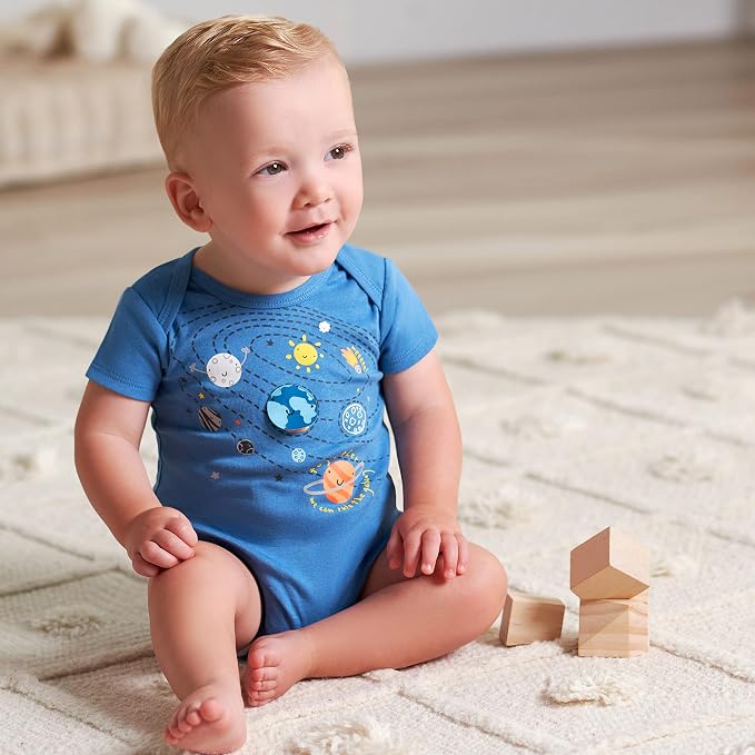 Gerber Baby Boys' 5-pack Variety Onesies Bodysuits - Image 5