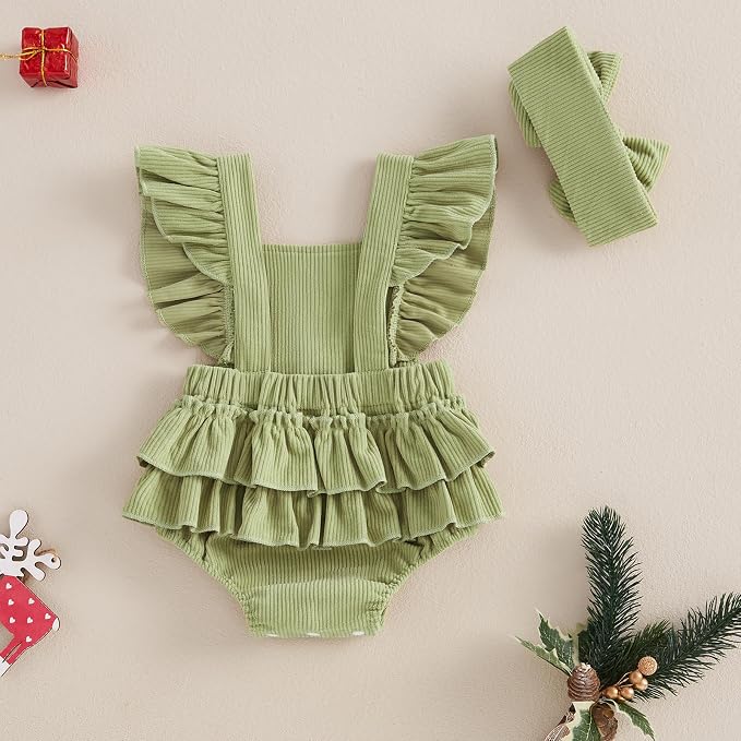 YINGISFITM My First Halloween Baby Girl Outfit Newborn Pumpkin Bubble Romper - Image 7
