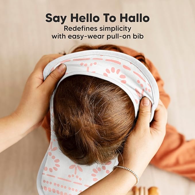 8-Pack Baby Bibs for Boys, Girls - Pullover Bibs for Drooling Teething Baby Girl & Boy Toddler, Newborn, Soft & Absorbent, Cute Colors, Large Torso Coverage Keep Infant Clean & Dry (Sweet Charm)