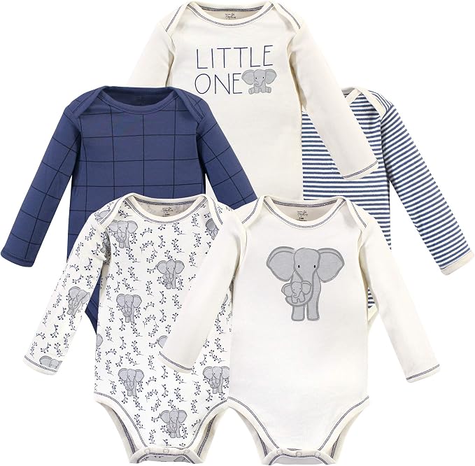 Touched by Nature Unisex Baby Organic Cotton Long-Sleeve Bodysuits by TouchedbyNature
