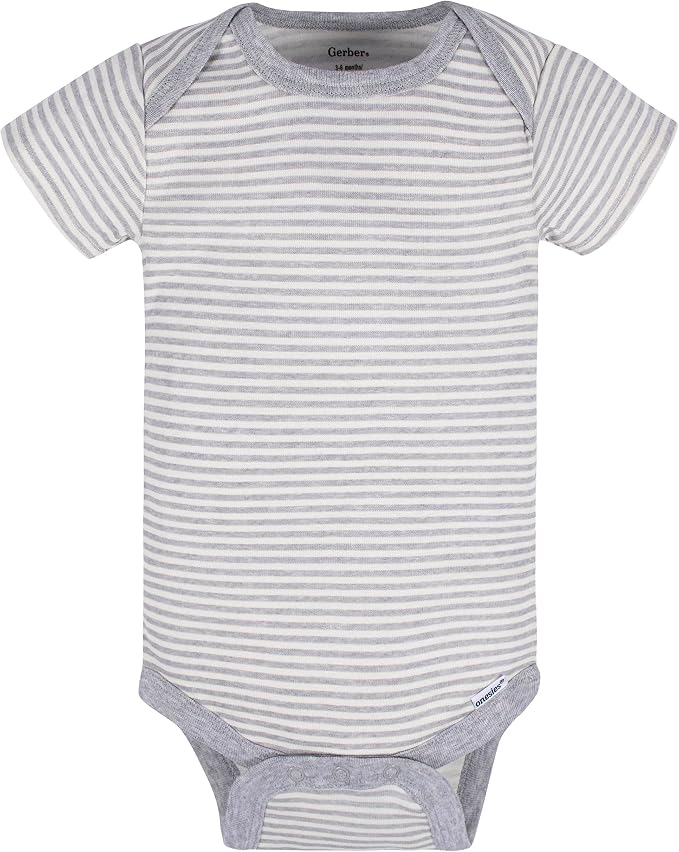 Gerber Baby Girls 5-Pack Short Sleeve Variety Onesies Bodysuits - Image 2