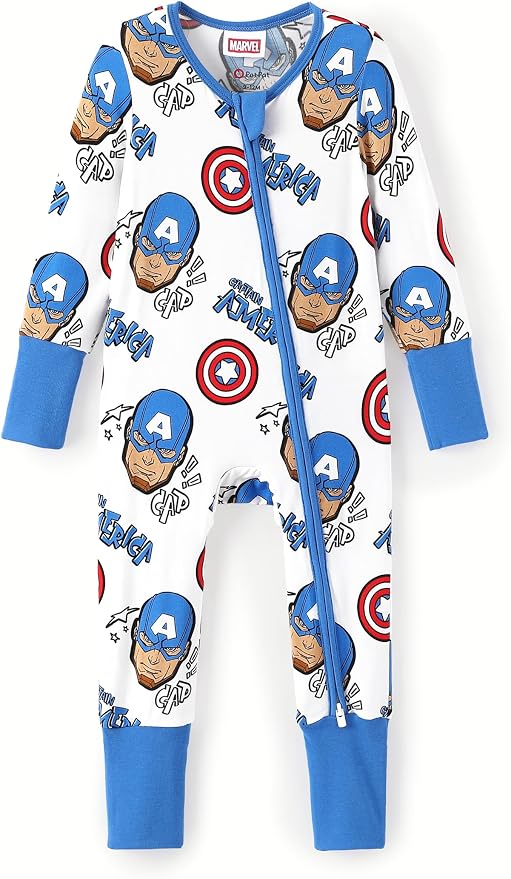 Disney Baby Viscose Made from Bamboo 2-Way Zipper Footie Outfit NB to Inf by Disney
