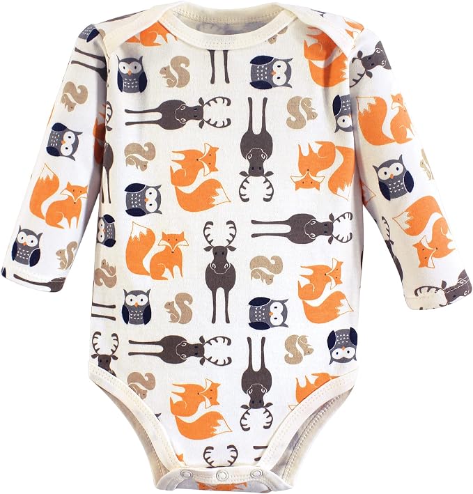 Hudson Baby baby-boys Cotton Long-sleeve Bodysuits 3-pack - Image 4
