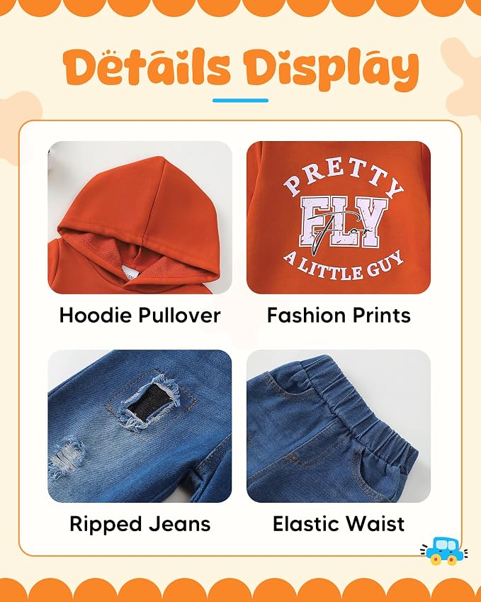 NZRVAWS Baby Boy Clothes Toddler Boy Outfit 2 3 4T 6 12 18 24 Month Fall Winter - Image 3