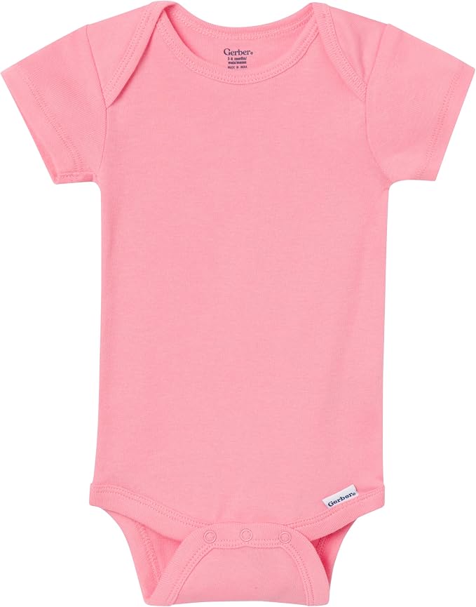 Gerber Baby Boys & Girls 5-Pack Solid Onesies Bodysuits - Image 7