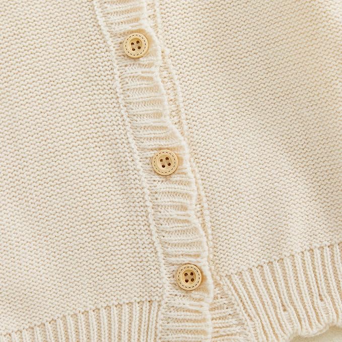 Baby Girl Cardigan Long Sleeve Button Up Sweater Toddler Girl Fall Outfits - Image 5